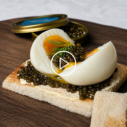 PERFECT EGG, BUTTERED SOLDIERS & KALUGA CAVIAR